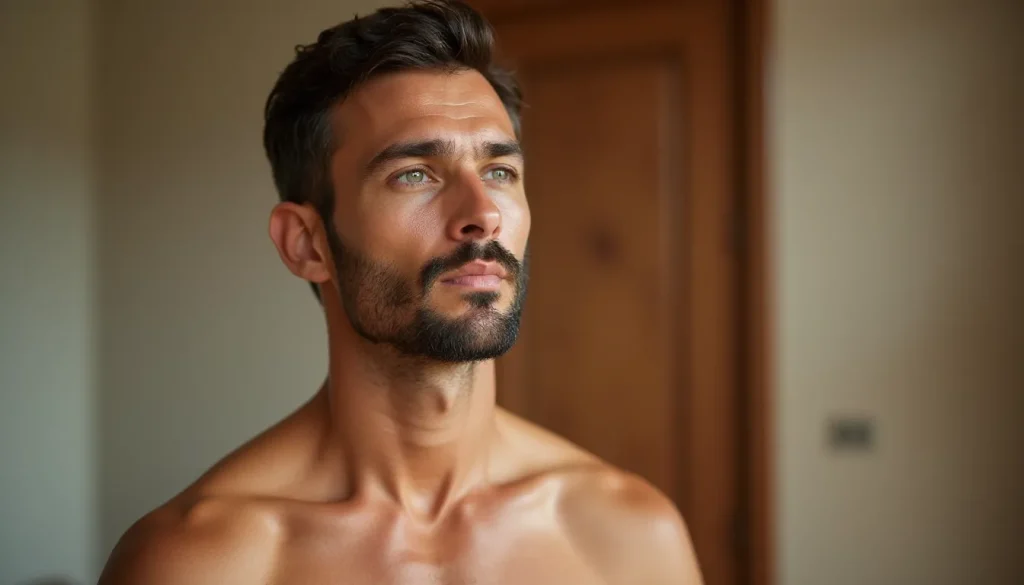 Image illustrant : Bronzage intégral homme : conseils sécurité et astuces