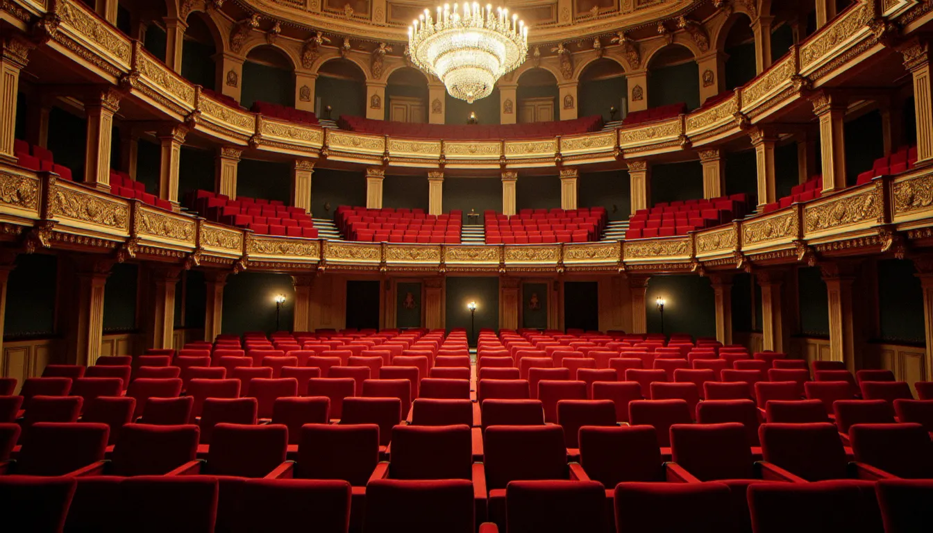 Salle de l'Assemblée nationale reconstituée dans le style du Grand Casino de Vichy lors du vote de juillet 1940