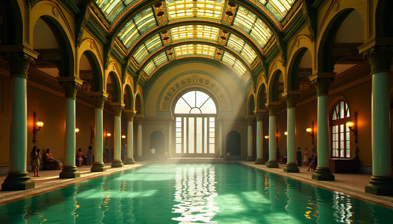 Hall des Sources de Vichy avec ses verrières Art Nouveau, symbole du style thermal vichyssois hérité du XIXe siècle