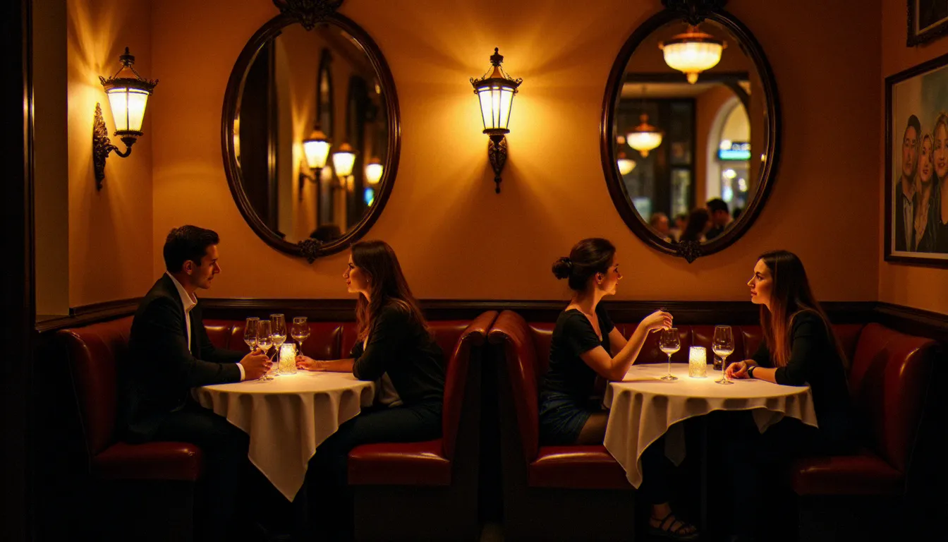 Restaurant gastronomique de Vichy le week end, ambiance feutrée et décor Art Déco dans une brasserie du centre-ville