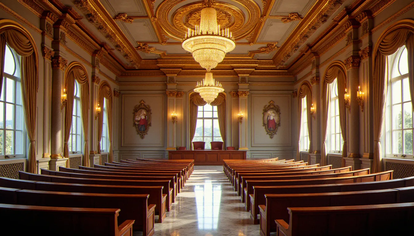 Intérieur du Casino de l'Opéra de Vichy où s'est tenu le vote du 10 juillet 1940 mettant fin à la Troisième République