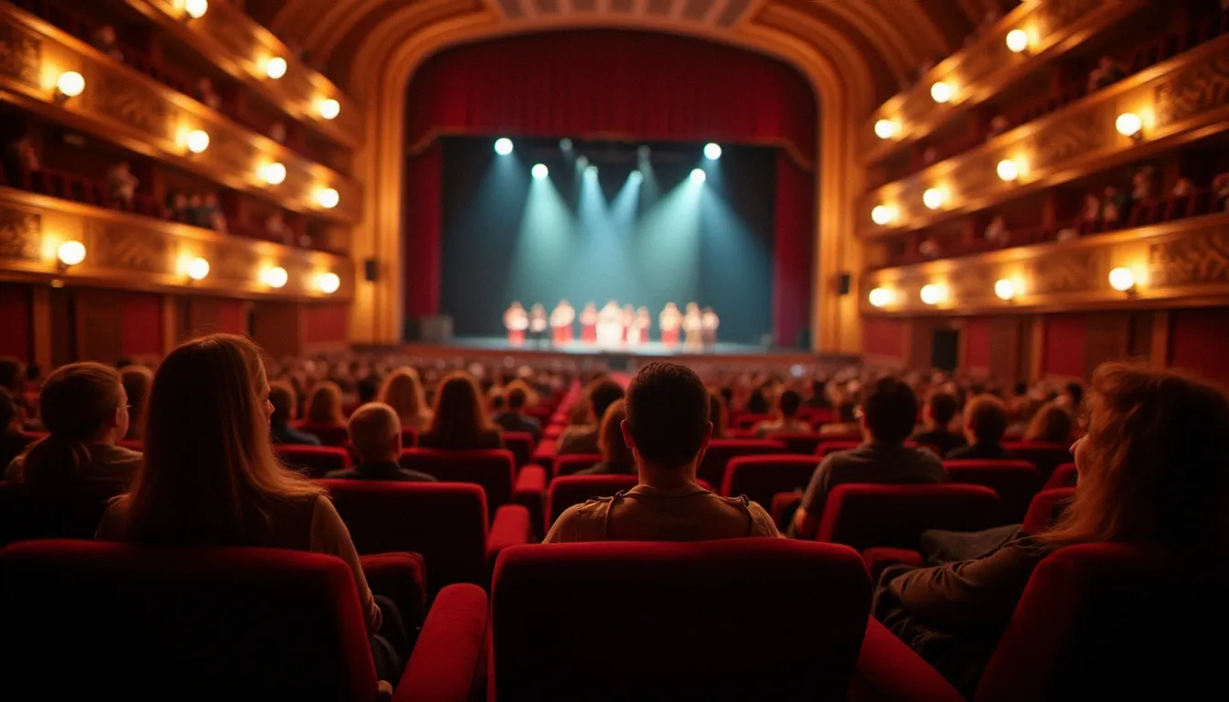 Spectacle théâtral dans un théâtre Art Déco de Vichy