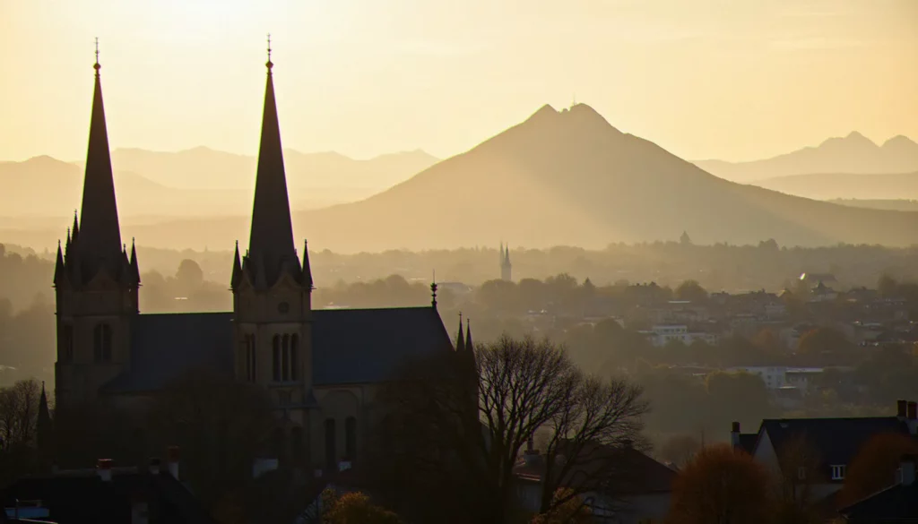 clermont auvergne tourisme featured Vue sur la cathédrale de Clermont-Ferrand et le Puy de Dôme, symbole du clermont auvergne tourisme