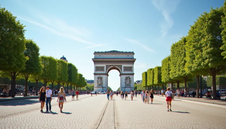La Place d'Armes de Vichy avec l'Arc de Triomphe, idéal pour les visites à Vichy.